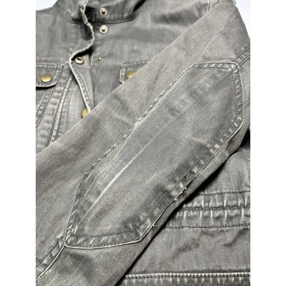 J. Crew Relaxed Boyfriend Field Jacket Chore Canvas Dark Size Smal - Picture 3 of 10